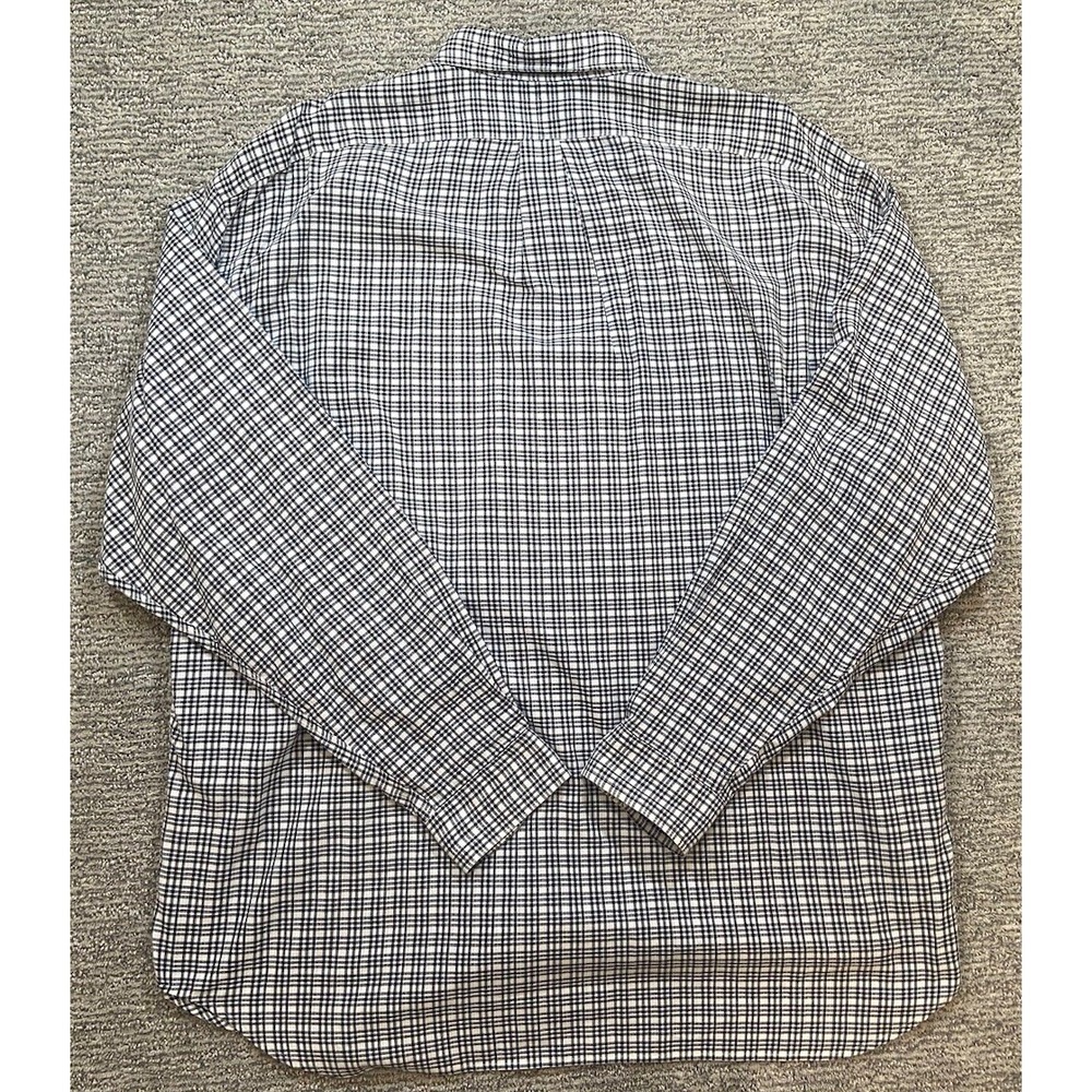 Ralph Lauren Shirt Mens 2XL Black White Plaid Blake Long Sleeve Button Down Pony - Picture 7 of 7